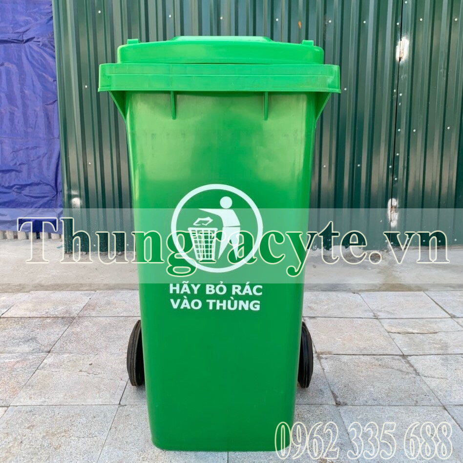 Thùng rác nhựa 120 lít tại Bắc Ninh