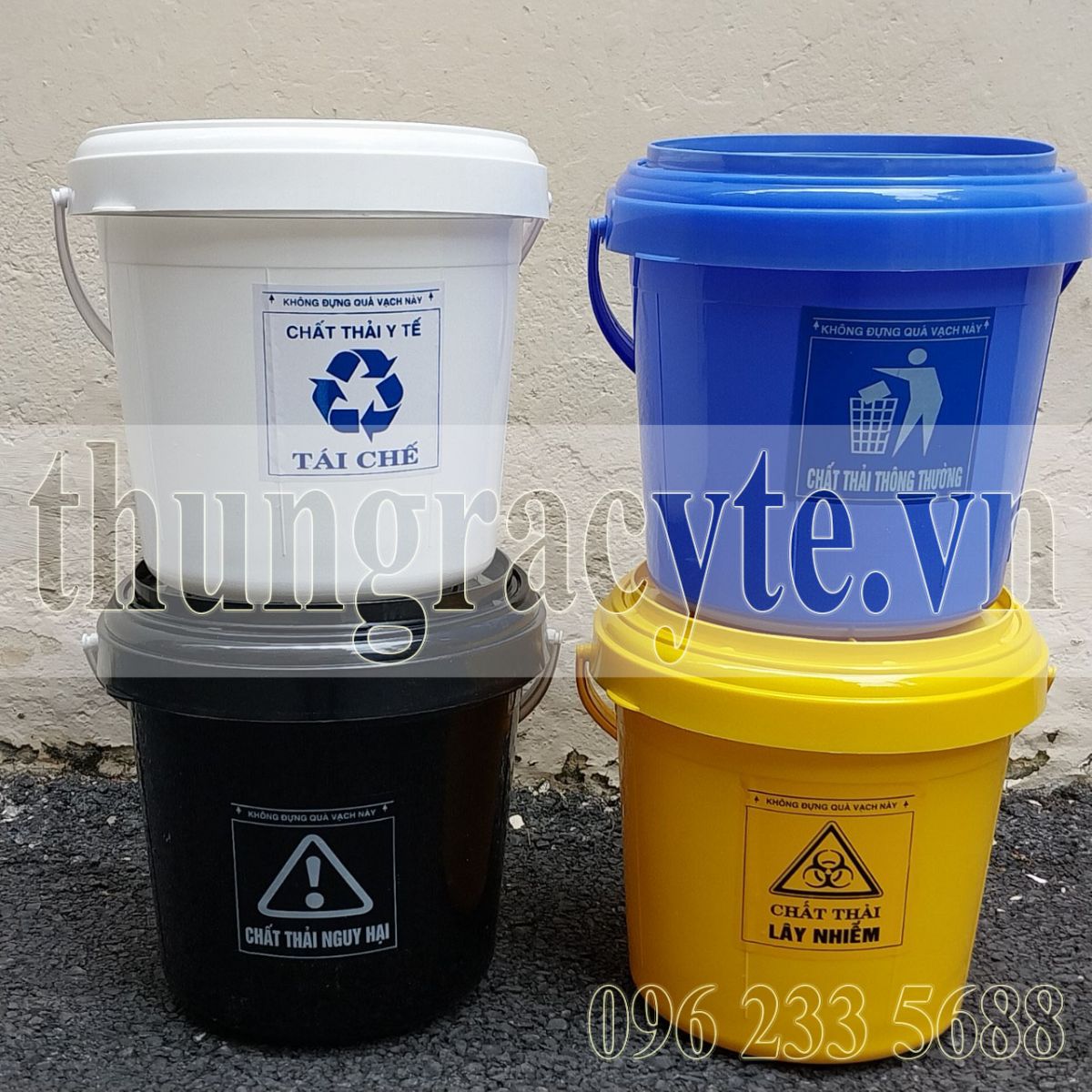 Xô tiêm y tế là thiết bị thu gom chất thải trên xe tiêm