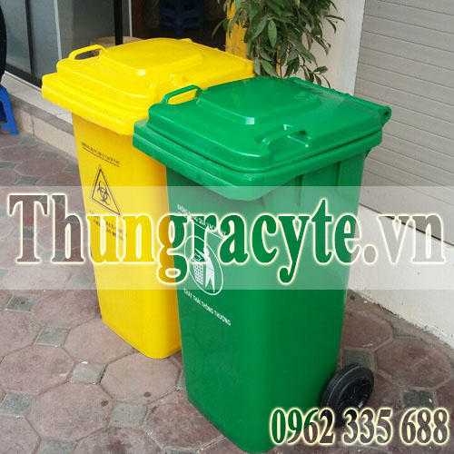 Thùng rác nhựa HPDE 120 lít tại Hà Nội